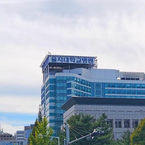 a building with a sign on the top of it at 을지대병원 둔산동 시청 정부청사역 법원근처 갤러리아백화점 성심당 하레하레 태평소국밥 3분컷 in Sŭngch'ŏn-ni