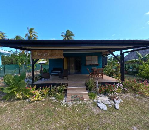 Un jardín fuera de Rangiroa Te Manuia Lodge