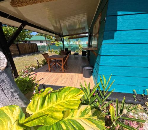 Un jardín fuera de Rangiroa Te Manuia Lodge
