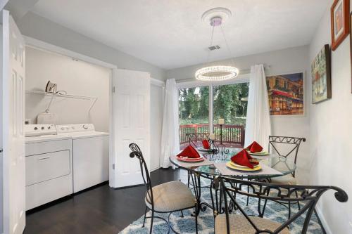 a kitchen with a table with fruits on top of it at Beautiful Marietta GA 3 Bedroom 2 and a half Bath in Marietta