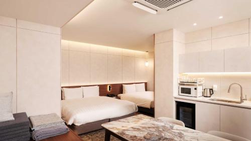 Køkken eller tekøkken på New Seoul Hotel Myeongdong