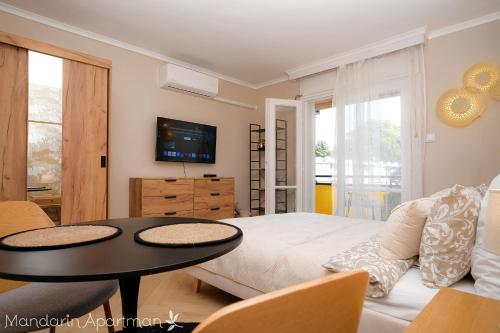 Μια τηλεόραση ή/και κέντρο ψυχαγωγίας στο Mandarin Apartment