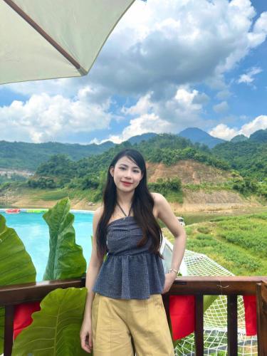 Landskap semula jadi dekat dengan lodge