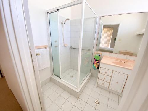 Koupelna v ubytování White Sands