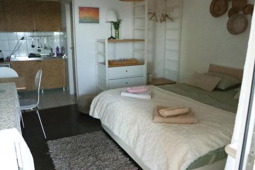 Cama o camas de una habitación en Super Horizont -FREE PARKING AND JACCUZZI