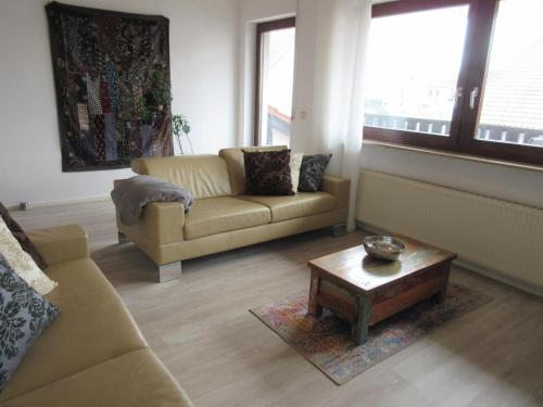 Χώρος καθιστικού στο Ferienwohnung Farrnbach
