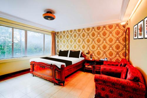 Χώρος καθιστικού στο Collection O Mysore Central