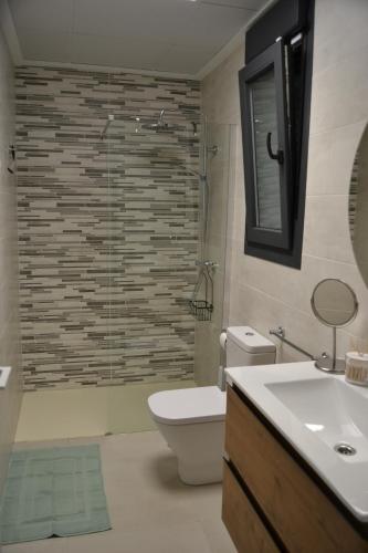 Koupelna v ubytování Mariposa Eterna