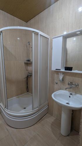 Koupelna v ubytování Dkd-bridge Hotel