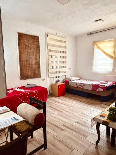 Ένα ή περισσότερα κρεβάτια σε δωμάτιο στο Private Guest Room with Garden Access