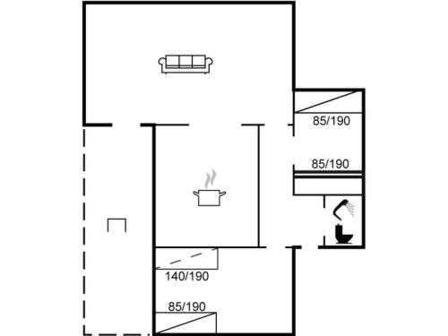 a schematic diagram of the experimental setup at Holiday Home Lone - 900m from the sea by Interhome in Hornbæk
