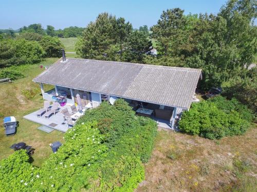 an overhead view of a house with a roof at Holiday Home Bondi - 150m from the sea by Interhome in Åkirkeby