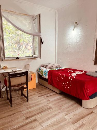 Ένα ή περισσότερα κρεβάτια σε δωμάτιο στο Private Guest Room with Garden Access