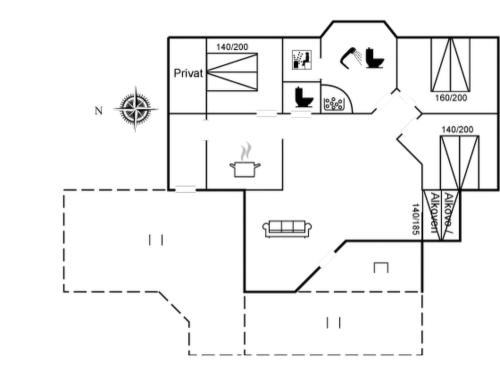 Půdorys ubytování Holiday Home Justiina - 800m from the sea by Interhome