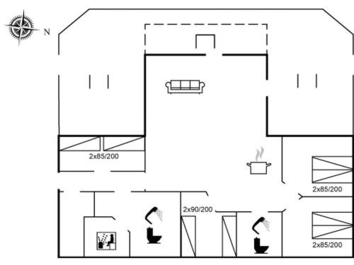 Κάτοψη του Holiday Home Folke - 250m from the sea by Interhome