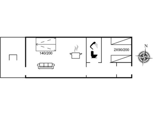 a schematic diagram of the experimental facility at Apartment Anedorte - 50m from the sea by Interhome in Fanø