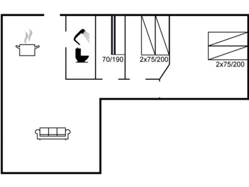 a schematic diagram of the experimental setup at Holiday Home Swana - 550m from the sea by Interhome in Lakolk
