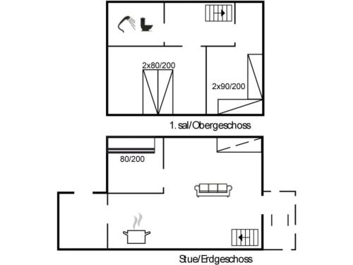 un diagrama esquemático del aparato experimental en Apartment Alvild - 2-3km from the sea by Interhome, en Sønderby