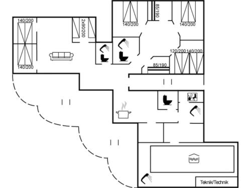 Κάτοψη του Holiday Home Henriethe - 1-1km from the sea by Interhome