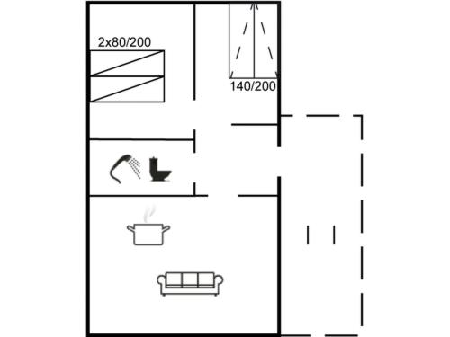 Půdorys ubytování Apartment Rauha - 2-3km from the sea by Interhome