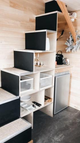 Η κουζίνα ή μικρή κουζίνα στο Tiny House Casa de Lili