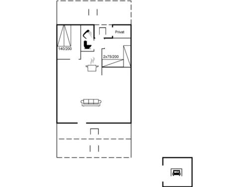 a floor plan of a proposed house at Holiday Home Antero - 4km from the sea by Interhome in Toftum
