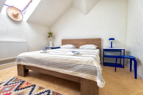 Postel nebo postele na pokoji v ubytování Lama Hostel