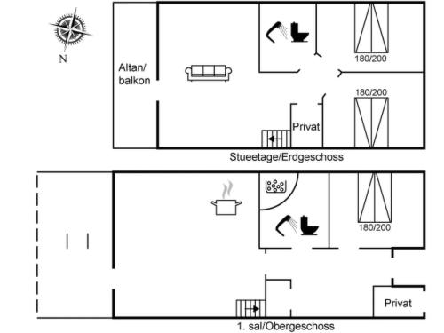 un diagramma schematico di un laboratorio con parametri diversi di Holiday Home Deljan - 3-5km from the sea by Interhome a Kongsmark