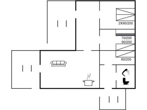 un diagrama de bloque de un diagrama de bloque de un reactor en Holiday Home Erikke - 300m from the sea by Interhome, en Vejers Strand