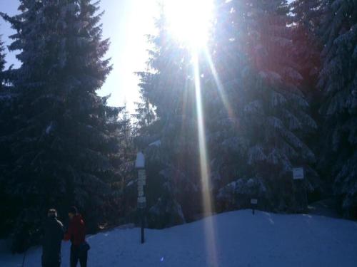 Cottage in Liberec with Sauna and Ski Nearby v zimě
