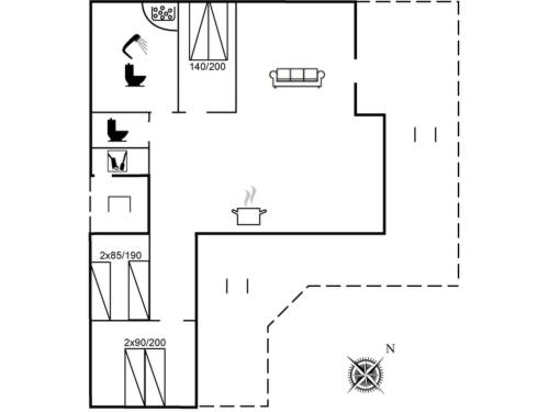 a schematic diagram of the experimental set up at Holiday Home Withger - 300m from the sea by Interhome in Harboør