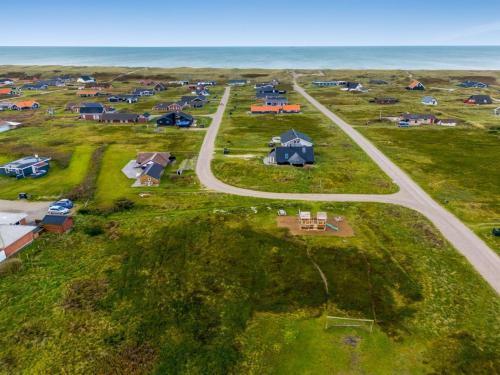 an aerial view of a campground near the ocean at Holiday Home Olesia - 250m from the sea by Interhome in Harboør