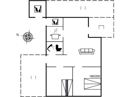 a schematic diagram of the experimental facility at Holiday Home Usko - 250m from the sea by Interhome in Torsted