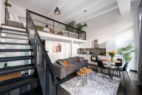 Loft spacious apartments in Prague