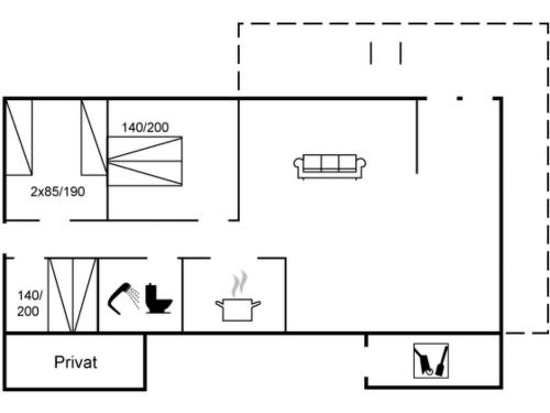 a schematic diagram of the experimental apparatus at Holiday Home Jerrik - 900m from the sea by Interhome in Torsted