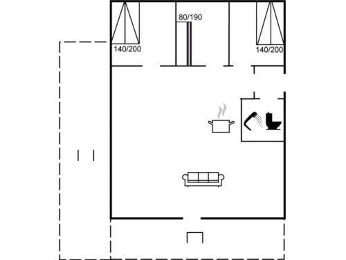 a schematic diagram of the experimental setup at Holiday Home Tulir - 300m from the sea by Interhome in Løkken