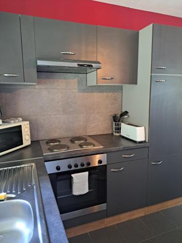 Dapur atau dapur kecil di Studio Le Vedeur