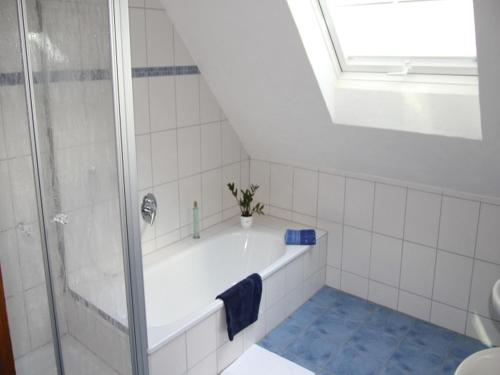 Koupelna v ubytování Ferienwohnung am Hauskopf