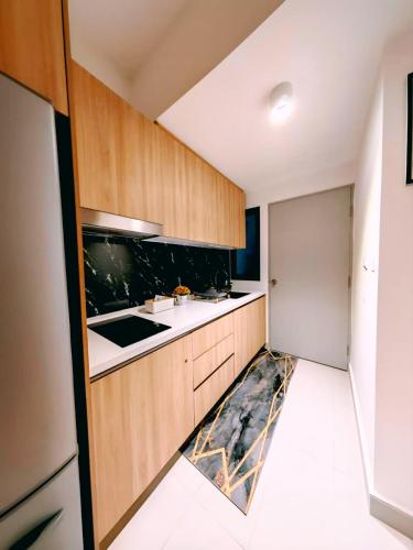 Dapur atau dapur kecil di FS Splashmania Homestay Gamuda Cove