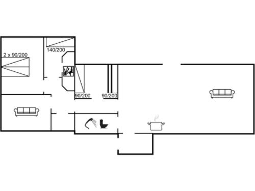 Plantegning af Holiday Home Wiebke - 200m from the sea by Interhome