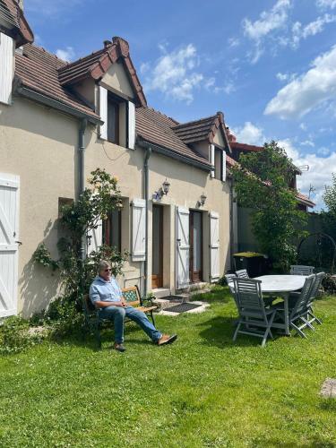 Zahrada ubytování Gite calme à Echassieres