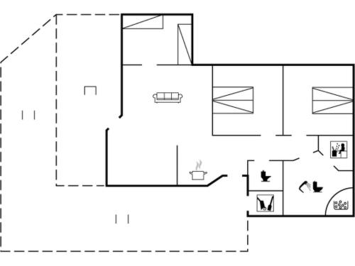 ブロックフスにあるHoliday Home Hilke - 850m from the sea by Interhomeの家の間取り図