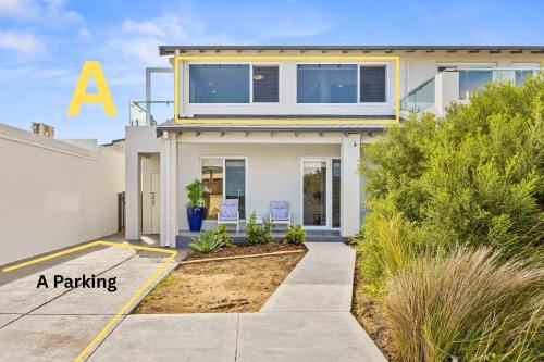 a rendering of a house with a rendering at The Coastal Retreat Two-unit Oasis in Shoalwater