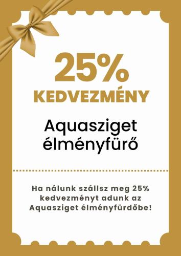 a christmas invitation with a bow on a white background at Kis-Duna Lak in Esztergom