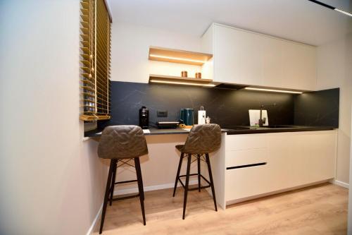 Virtuvė arba virtuvėlė apgyvendinimo įstaigoje LuxLoft