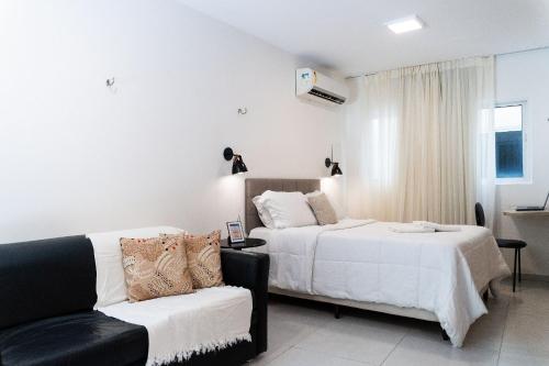 Postel nebo postele na pokoji v ubytování Solar Água Pipa - Summerflats