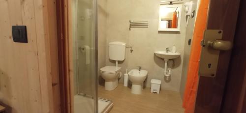 Koupelna v ubytování B&B Ai Carpini