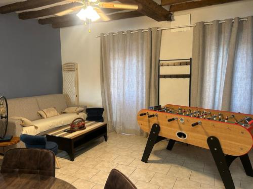 Ruang duduk di Gîte en Sarthe