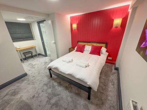 Ένα ή περισσότερα κρεβάτια σε δωμάτιο στο 4 Bed Home In Central Maldon