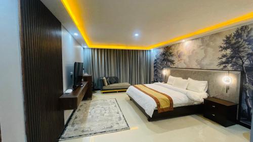 Katil atau katil-katil dalam bilik di Dreamy delight hotel